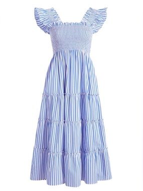 Hill House Home Ellie Nap Dress XS - Blueberry Stripe